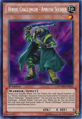 Heroic Challenger - Ambush Soldier - NUMH-EN010 - Secret Rare - 1st Edition