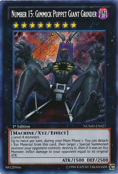 Number 15: Gimmick Puppet Giant Grinder - NUMH-EN027 - Secret Rare - 1st Edition