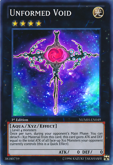 Unformed Void - NUMH-EN049 - Super Rare - 1st Edition