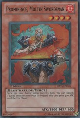 Prominence, Molten Swordsman - HA05-EN010 - Super Rare - Unlimited Edition