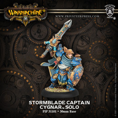 PIP31101 WRM Cygnar Stormblade Captain Blister