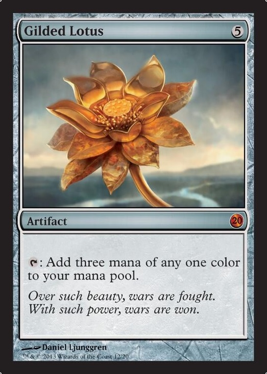 Gilded Lotus - Foil - Magic Singles » Special Editions » From the Vault:  Twenty - Mox Mania