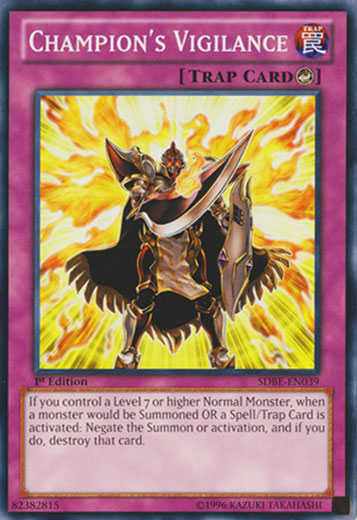 Champions Vigilance - SDBE-EN039 - Common - 1st Edition