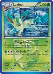 Leafeon - 11/116 - Cracked Ice Holo (BW Plasma Freeze Symbol)