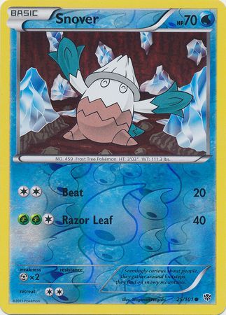 Snover - 25/101 - Common - Reverse Holo