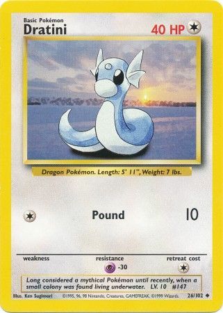 Dratini - 26/102 - Uncommon - Unlimited Edition