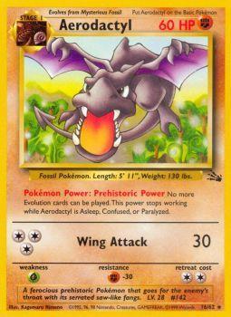 Aerodactyl - 16/62 - Rare - Unlimited Edition