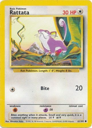 Rattata - 61/102 - Common - Unlimited Edition