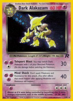 Dark Alakazam - 1/82 - Holo Rare - Unlimited Edition