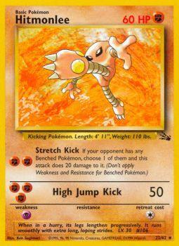 Hitmonlee - 22/62 - Rare - Unlimited Edition