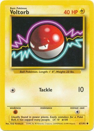 Voltorb - 67/102 - Common - Unlimited Edition