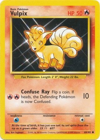 Vulpix - 68/102 - Common - Unlimited Edition