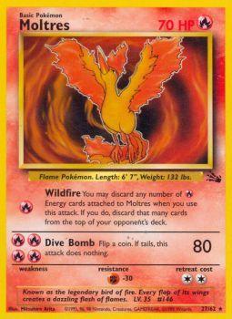 Moltres - 27/62 - Rare - Unlimited Edition