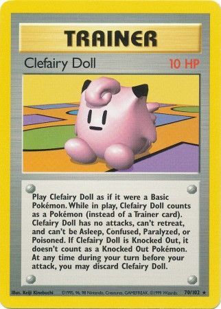 Clefairy Doll - 70/102 - Rare - Unlimited Edition