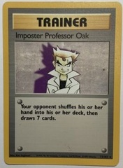 Imposter Professor Oak - 73/102 - Rare - Unlimited Edition