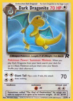 Dark Dragonite - 22/82 - Rare - Unlimited Edition