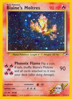 Blaines Moltres - 1/132 - Holo Rare - Unlimited Edition