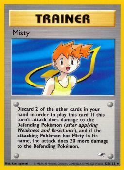 Misty - 102/132 - Rare - Unlimited Edition