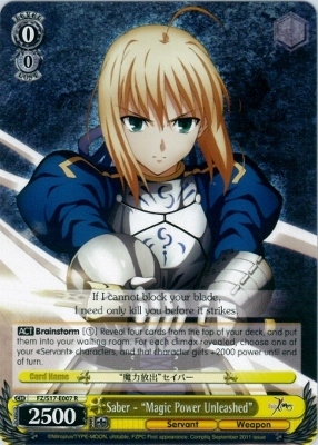 Saber - Magic Power Unleashed - FZ/S17-E007 - R