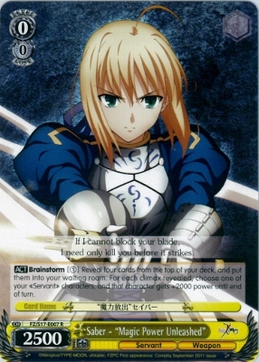 Saber - Magic Power Unleashed - FZ/S17-E007R - RRR