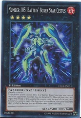 Number 105: Battlin' Boxer Star Cestus - LTGY-EN051 - Super Rare - Unlimited Edition