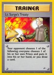 Lt. Surge's Treaty - 112/132 - Uncommon - Unlimited Edition