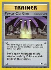 Pewter City Gym - 115/132 - Uncommon - Unlimited Edition