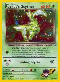 Rockets Scyther - 13/132 - Holo Rare - Unlimited Edition