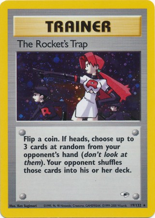 The Rockets Trap - 19/132 - Holo Rare - Unlimited Edition