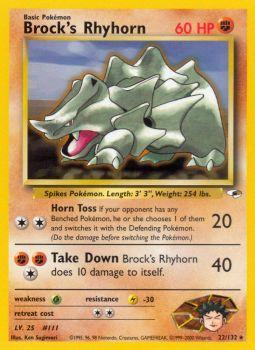 Brocks Rhyhorn - 22/132 - Rare - Unlimited Edition