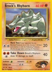 Brock's Rhyhorn - 22/132 - Rare - Unlimited Edition