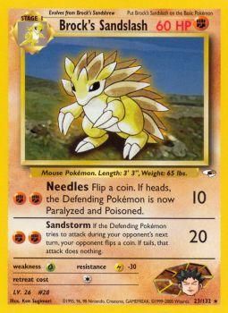 Brocks Sandslash - 23/132 - Rare - Unlimited Edition