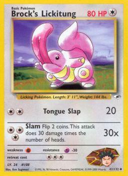 Brocks Lickitung - 41/132 - Uncommon - Unlimited Edition