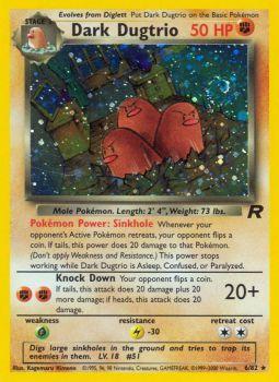 Dark Dugtrio - 6/82 - Holo Rare - Unlimited Edition