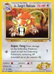 Lt. Surge's Raticate - 51/132 - Uncommon - Unlimited Edition