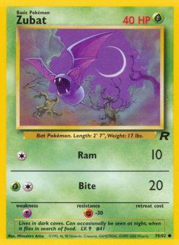 Zubat - 70/82 - Common - Unlimited Edition