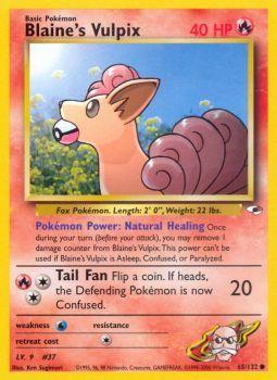 Blaines Vulpix - 65/132 - Common - Unlimited Edition