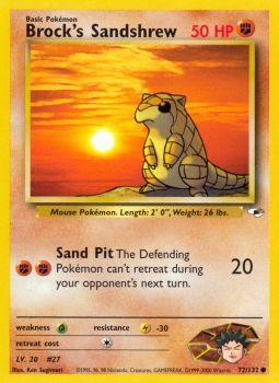 Brocks Sandshrew - 72/132 - Common - Unlimited Edition