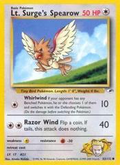 Lt. Surge's Spearow - 83/132 - Common - Unlimited Edition