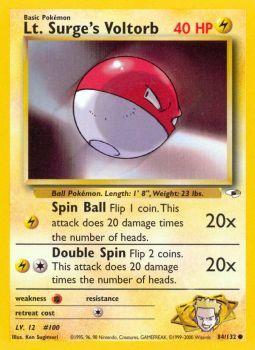 Lt. Surges Voltorb - 84/132 - Common - Unlimited Edition