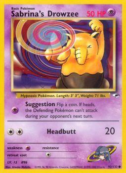 Sabrinas Drowzee - 92/132 - Common - Unlimited Edition