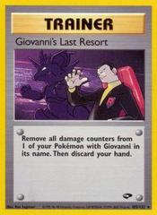 Giovanni's Last Resort - 105/132 - Rare - Unlimited Edition