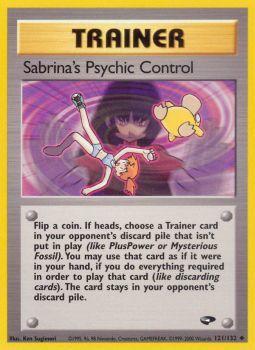 Sabrinas Psychic Control - 121/132 - Uncommon - Unlimited Edition