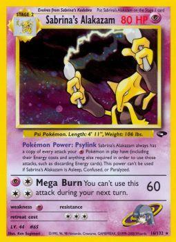 Sabrinas Alakazam - 16/132 - Holo Rare - Unlimited Edition