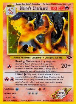 Blaines Charizard - 2/132 - Holo Rare - Unlimited Edition