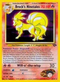 Brocks Ninetales - 3/132 - Holo Rare - Unlimited Edition
