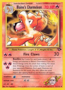 Blaines Charmeleon - 31/132 - Uncommon - Unlimited Edition