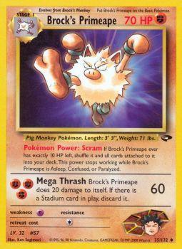 Brocks Primeape - 35/132 - Uncommon - Unlimited Edition