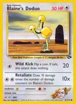 Blaines Doduo - 61/132 - Common - Unlimited Edition