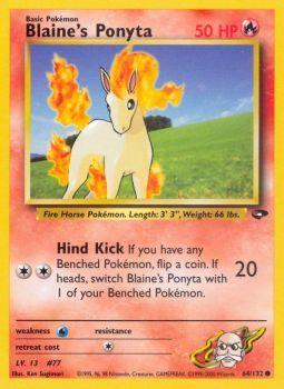 Blaines Ponyta - 64/132 - Common - Unlimited Edition